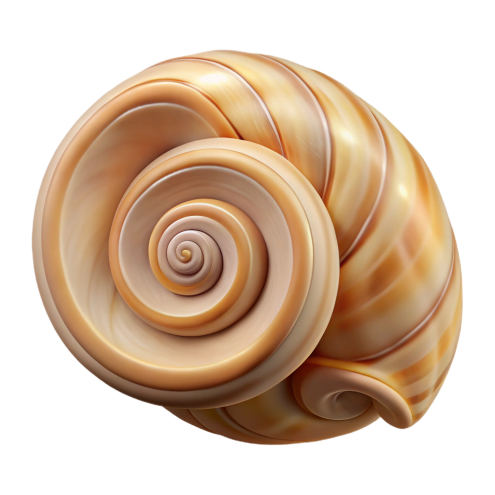 dramatic traditional Ultra-detailed, hyper-specific isolated cutout of a single, perfect spiral seashell with intricate texture and patterns with Transparent Background perfect clarity png