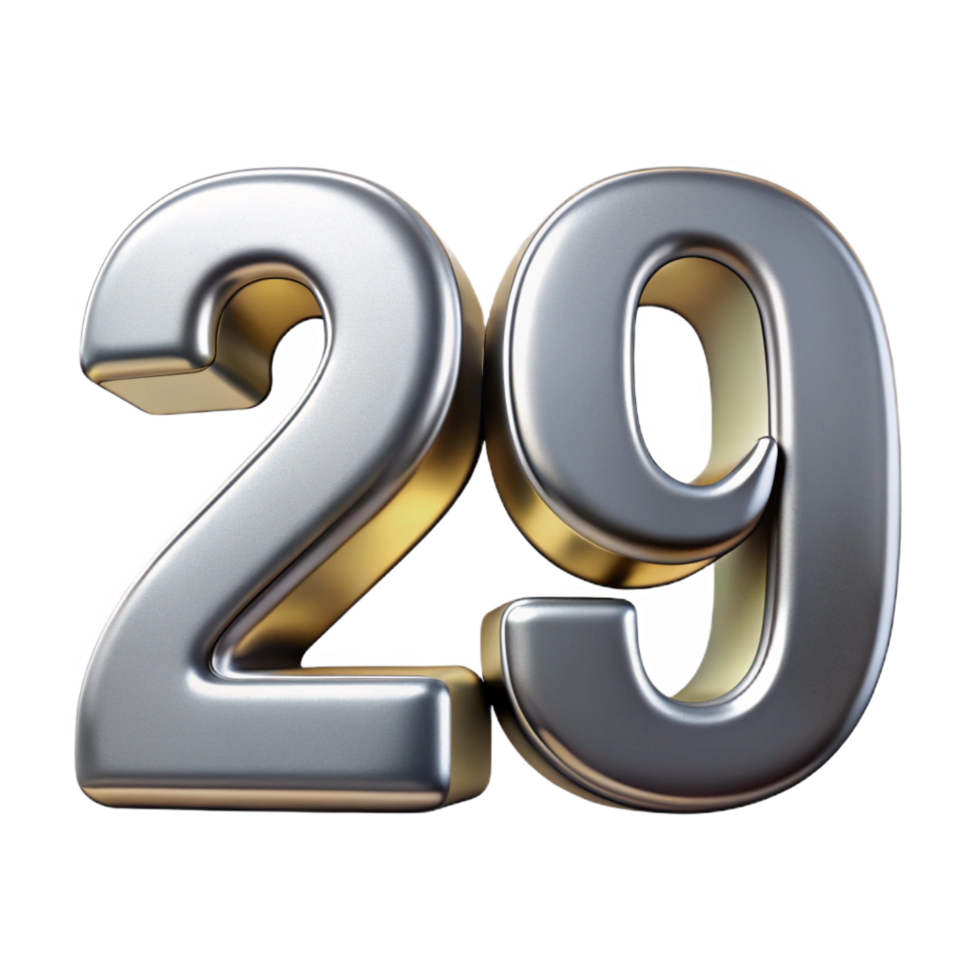 whimsical stunning House number, modern font, metal finish with Transparent Background masterfully captured png