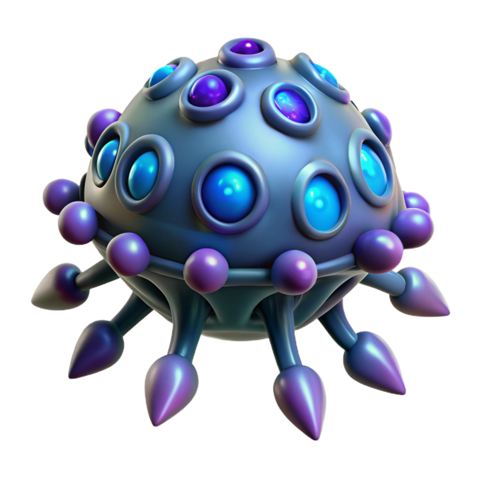elegant celebrated Photorealistic, ultra-detailed, isolated cutout of a hyper-specific alien spore, bioluminescent, intricate patterns, concept art style with Transparent Background png