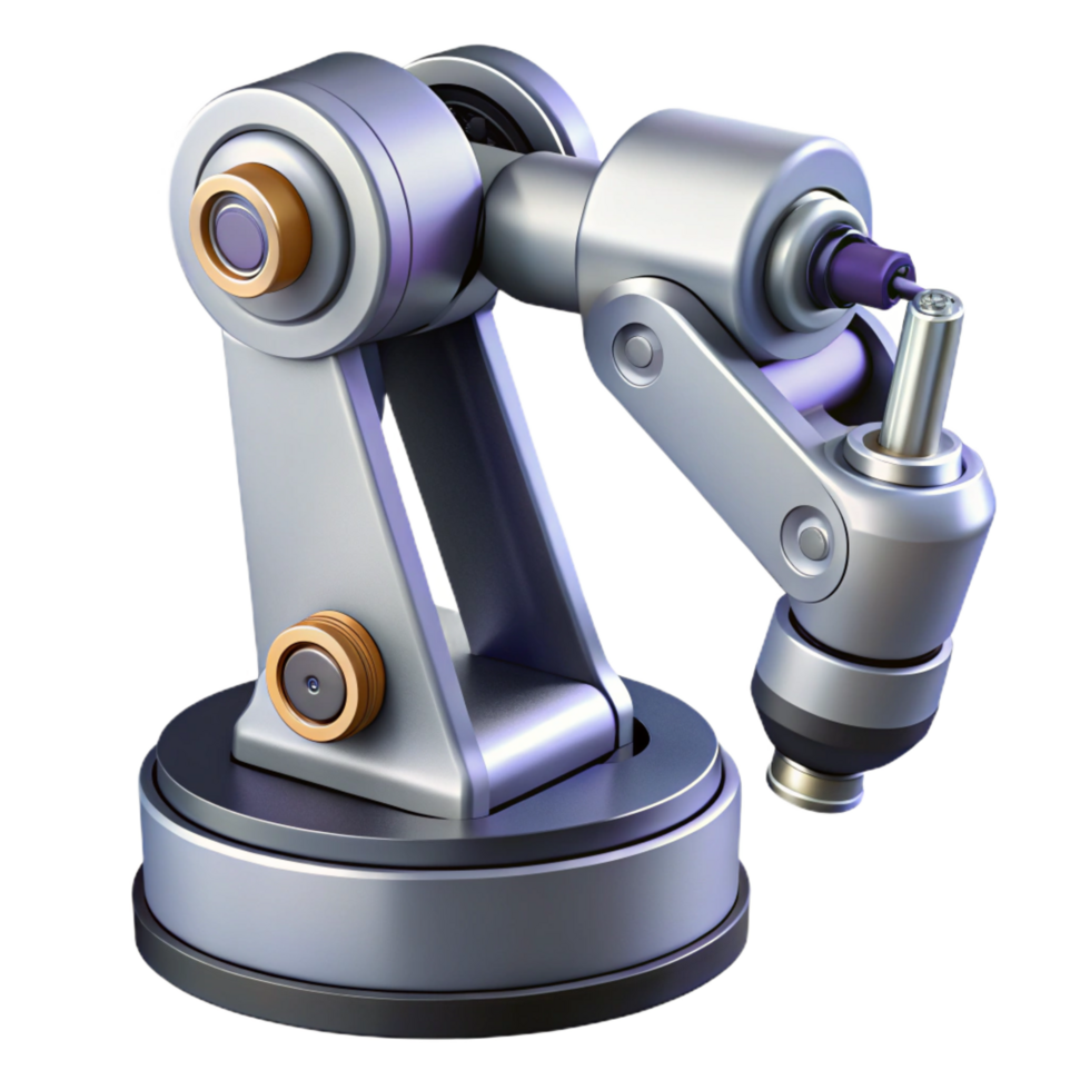 stunning sought-after Ultra-detailed, professional render of a single, futuristic, modular robotic arm segment Isolated cutout with Transparent Background png