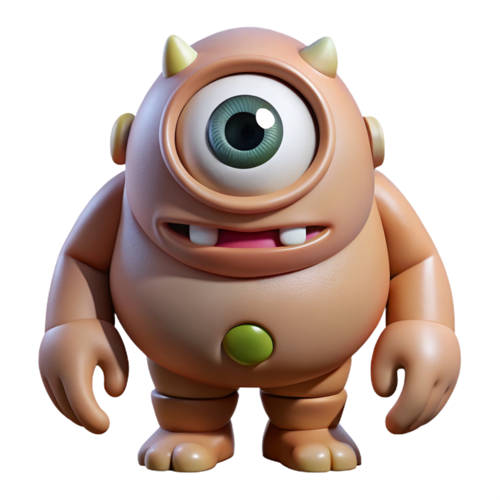 extraordinary vintage Cyclops, one-eyed giant, menacing, with Transparent Background masterfully captured png