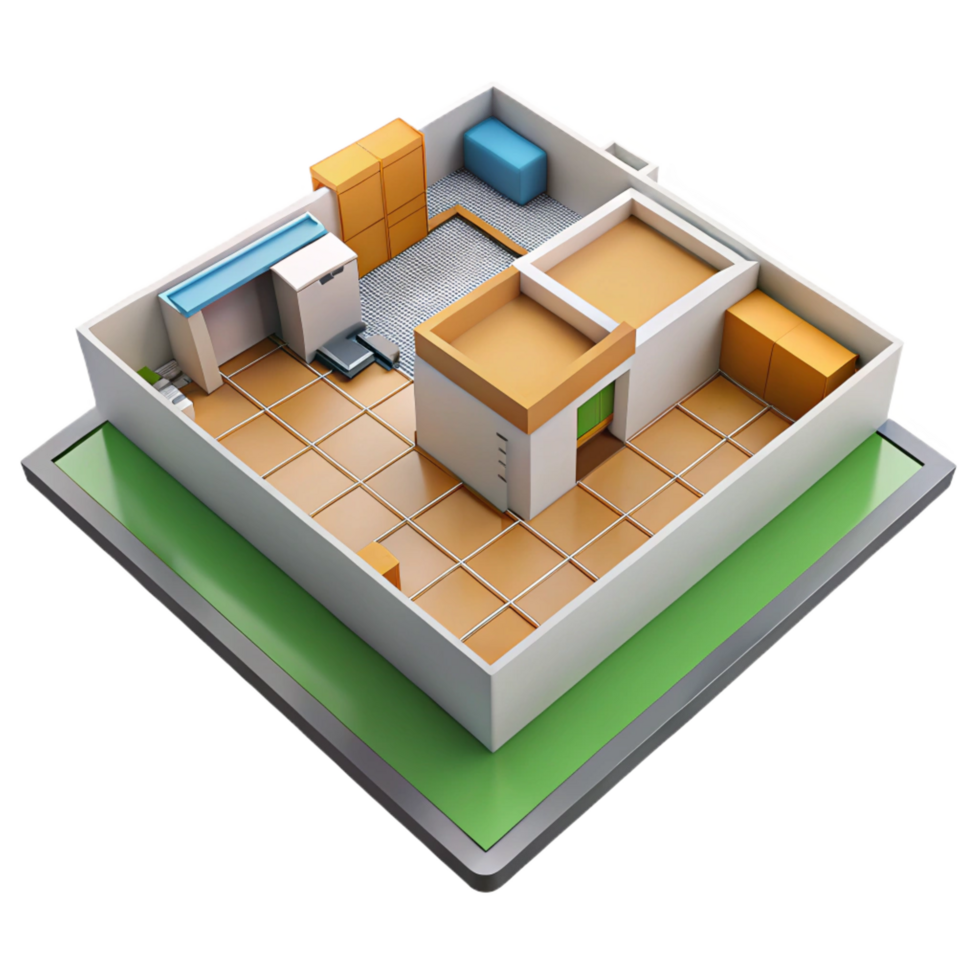 mesmerizing industrial Floor plan architectural drawing with Transparent Background perfect clarity png