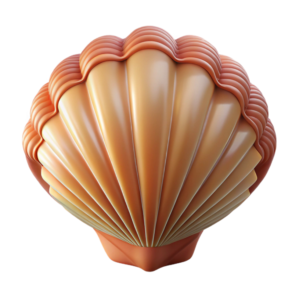 unparalleled artistic Photorealistic isolated cutout of a single seashell, ultra-detailed professional render with Transparent Background top-tier png