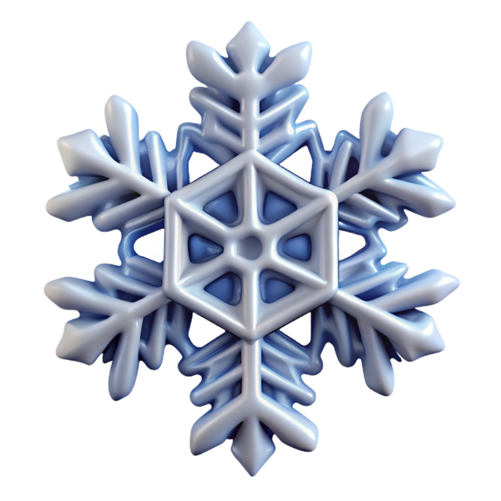 dynamic enchanting Ultra-detailed, isolated cutout of a single, delicate snowflake with unique, intricate crystalline structure with Transparent Background fine detail png