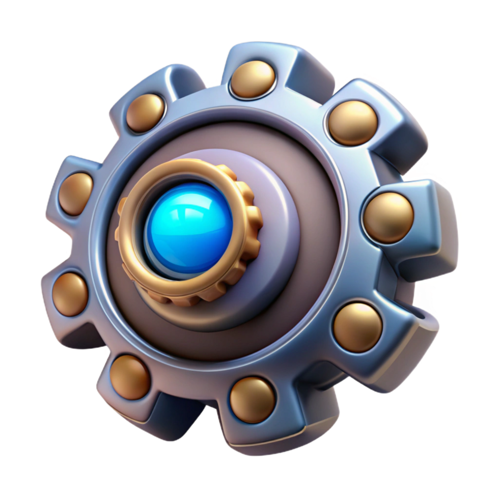 dramatic creative Hyper-specific, ultra-detailed concept art style biomechanical sensor, isolated cutout, professional render with Transparent Background impeccable png