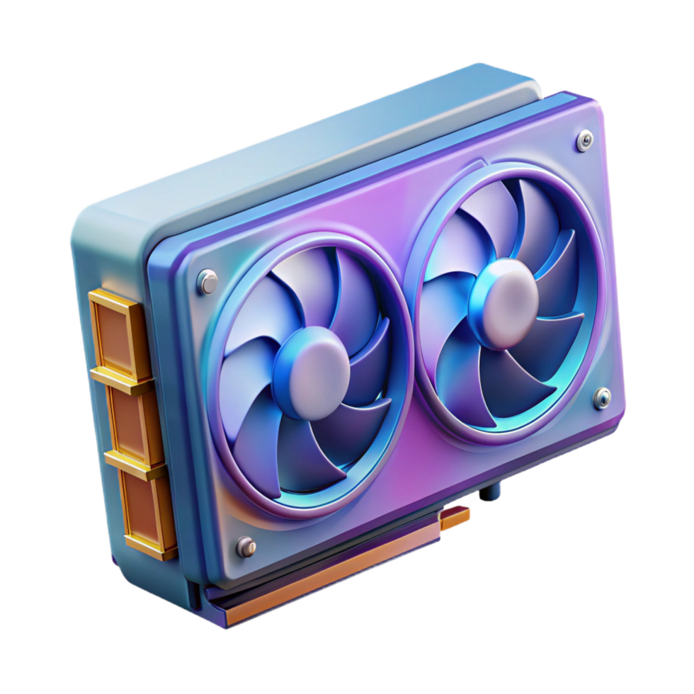splendid classic A graphics card, for a computer with Transparent Background 4K png