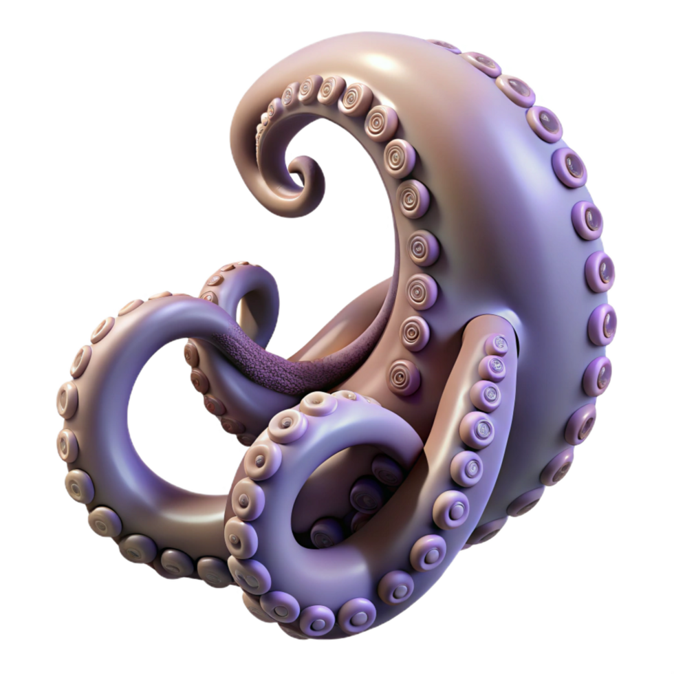 striking industrial Ultra-detailed, isolated cutout, photorealistic biomechanical tentacle, hyper-specific professional render with Transparent Background museum quality png