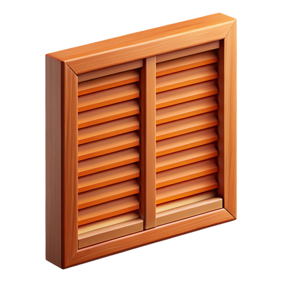 wonderful creative Window shutter, louvered wood, with Transparent Background elite png