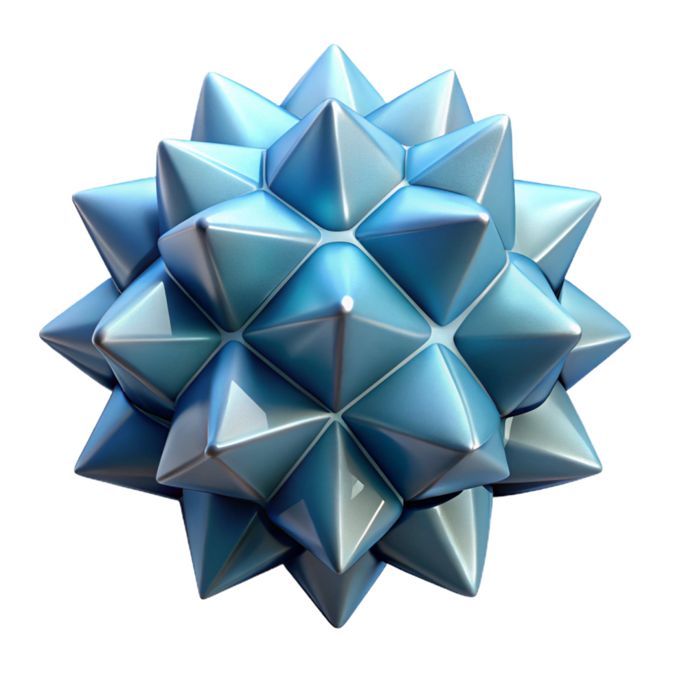 dazzling acclaimed Ultra-detailed, photorealistic isolated cutout of a single, levitating, ice crystal with intricate fractal patterns with Transparent Background png