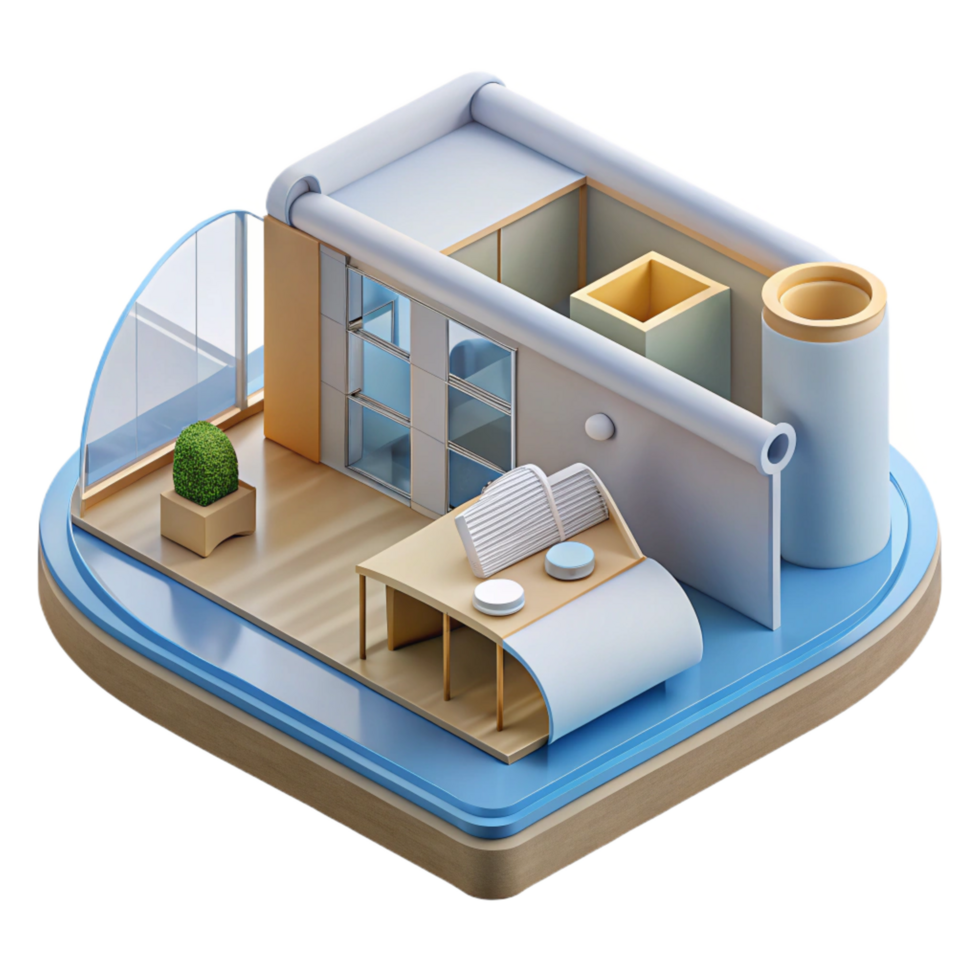 nostalgic beautiful Section architectural drawing with Transparent Background perfect clarity png