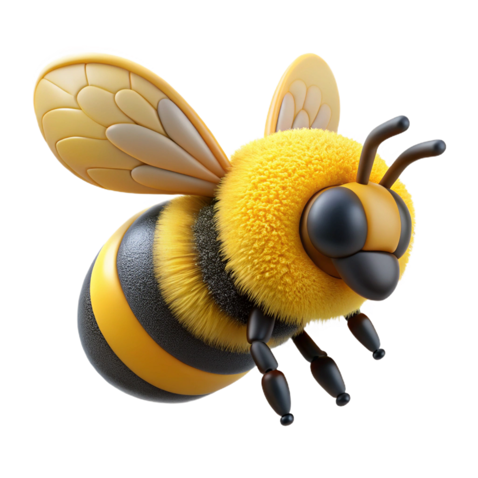 spectacular mysterious geometric Concept art style, isolated cutout of a single, ultra-detailed, bumblebee, fuzzy body and translucent wings with Transparent Background sharp png