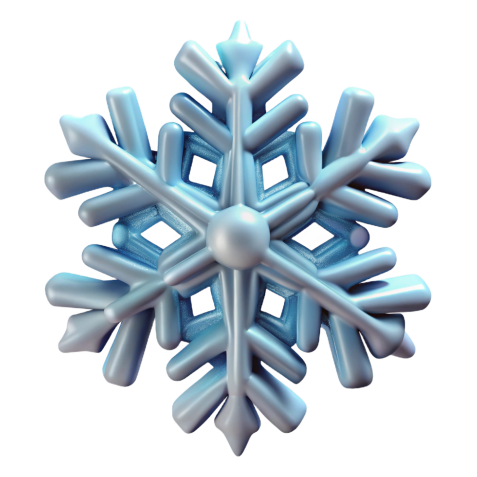 joyful captivating Hyper-specific, photorealistic render of an isolated, single, snowflake with intricate, unique crystalline structure with Transparent Background genuine png