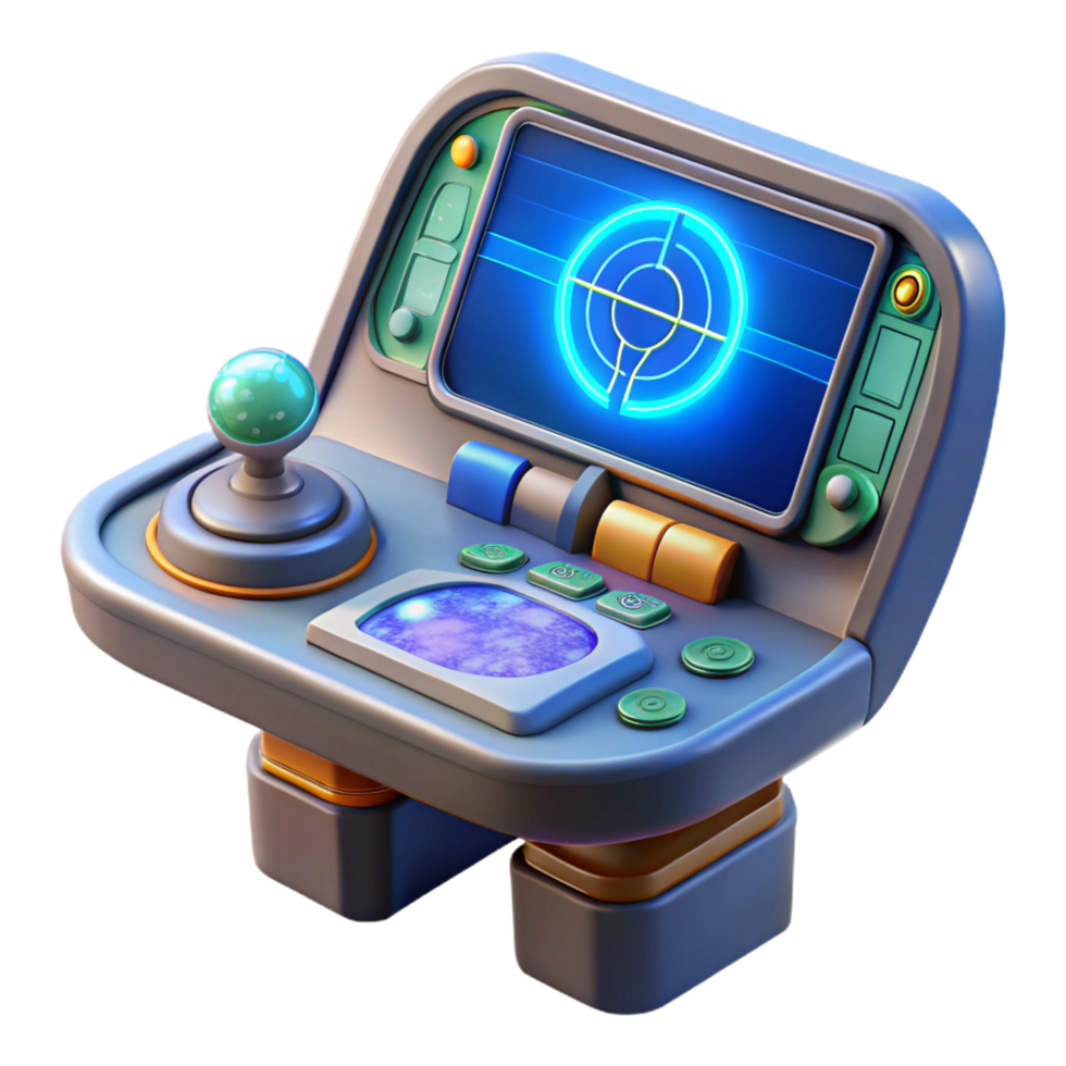 sumptuous celebrated Spaceship navigation console, holographic map, interactive display with Transparent Background png