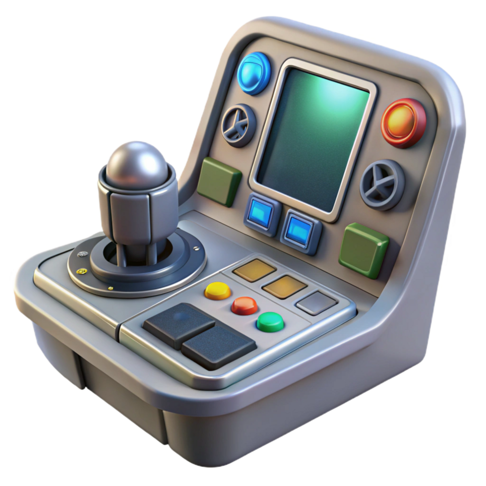 pristine melancholic bohemian Spaceship cockpit control panel, buttons and dials, illuminated display with Transparent Background detailed png