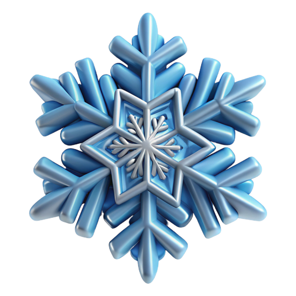 wonderful signature A single, perfect snowflake with intricate crystalline structure with Transparent Background png