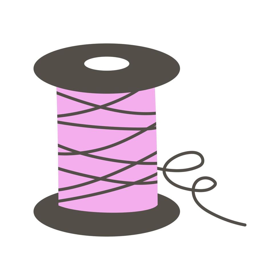 Spool of thread. Sewing threads. illustration. vector