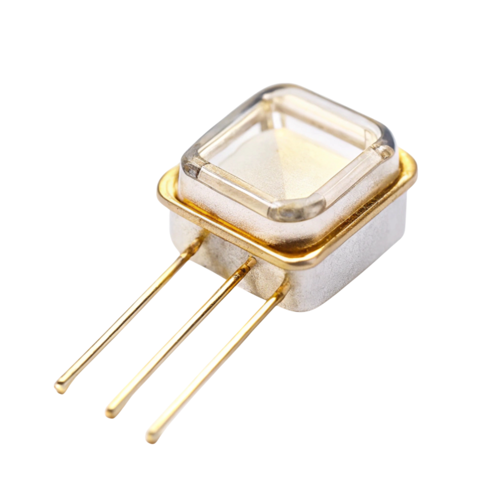 Compact quartz oscillator designed for modern electronic systems with precision engineered housing and pins png