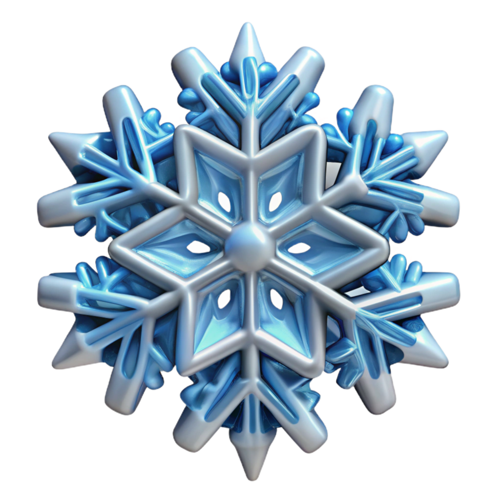 melancholic immaculate Hyper-specific, photorealistic render of an isolated, single, snowflake with intricate, unique crystalline structure with Transparent Background 4K png