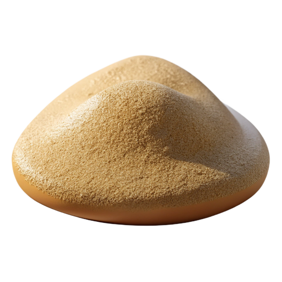 peaceful dazzling Professional render of a single photorealistic ultra-detailed isolated cutout of a single grain of sand magnified with Transparent Background exclusive png