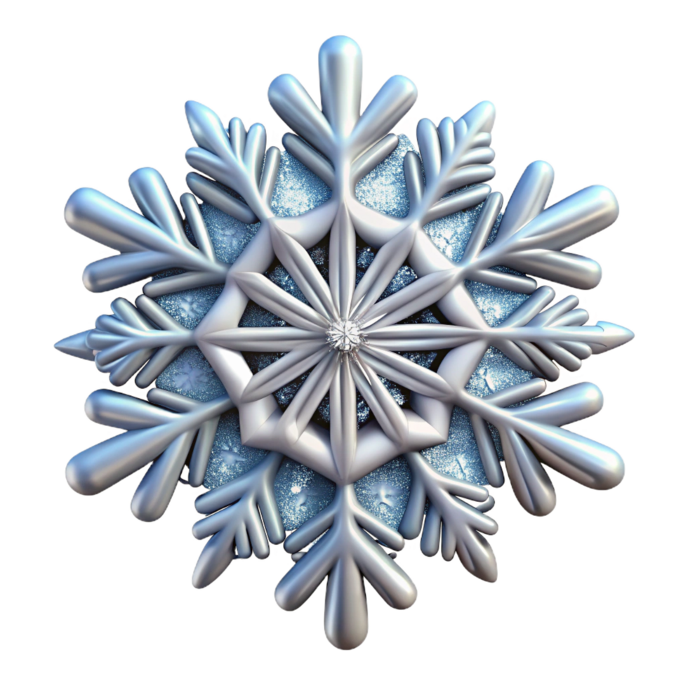 unparalleled bohemian Professional render, ultra-detailed, isolated cutout of a single, perfect snowflake, showcasing intricate crystalline structure with Transparent Background handcrafted png