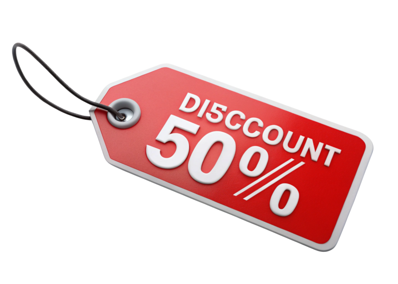 Prominent discount tag showcasing percentage offers, ideal for e commerce, promotions, or shopping related content png