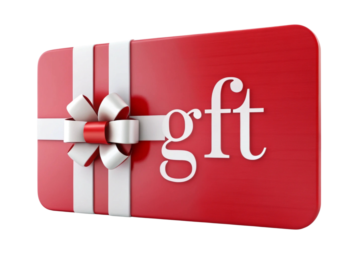 Stylish red and white e gift card perfect for online shopping and special occasion gifting png