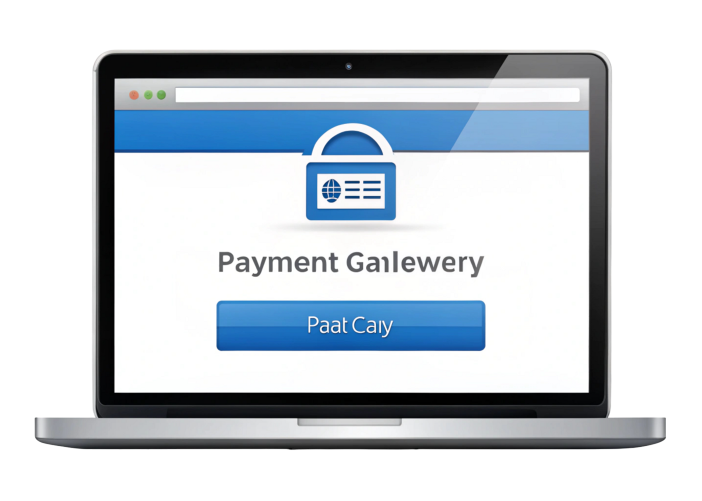 Digital payment portal displayed on a laptop with blue themed design elements and user friendly navigation png