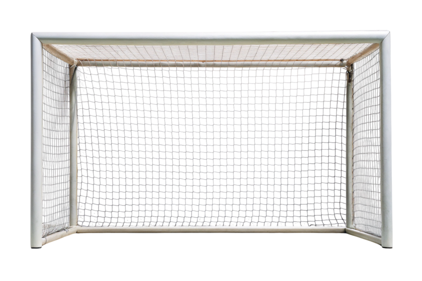 soccer goal post with netting on a clean Transparent Background, ideal for sports and training designs png