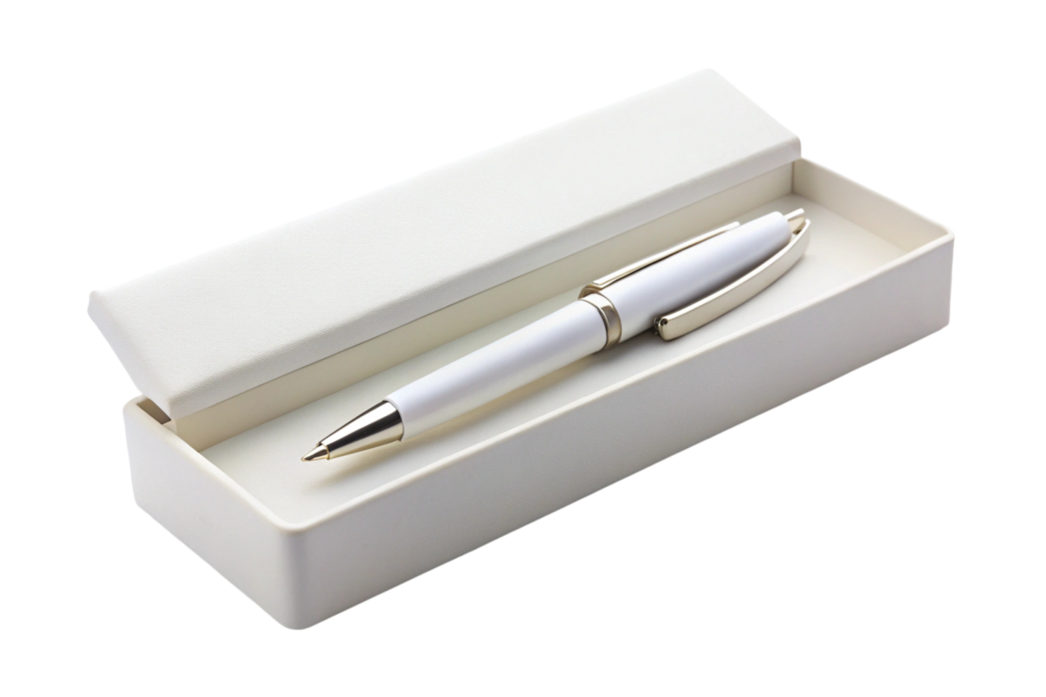 Modern office and business pen in presentation case suitable for corporate events and executive gifts png