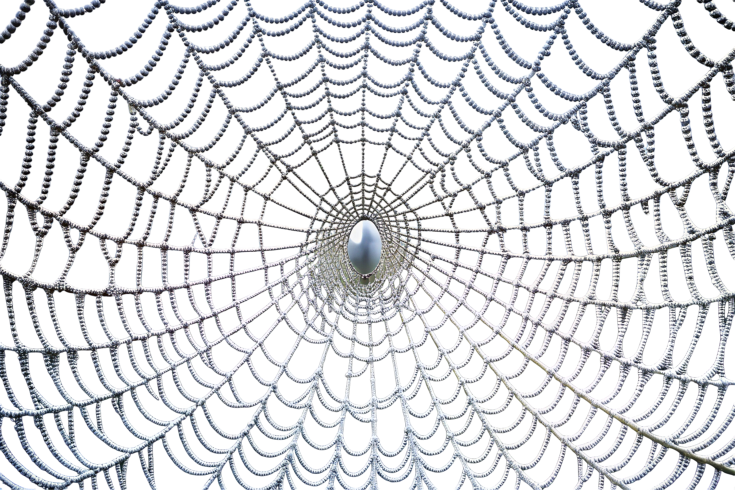 symmetrical spider web with spider, emphasizing natures artistry and intricate design png