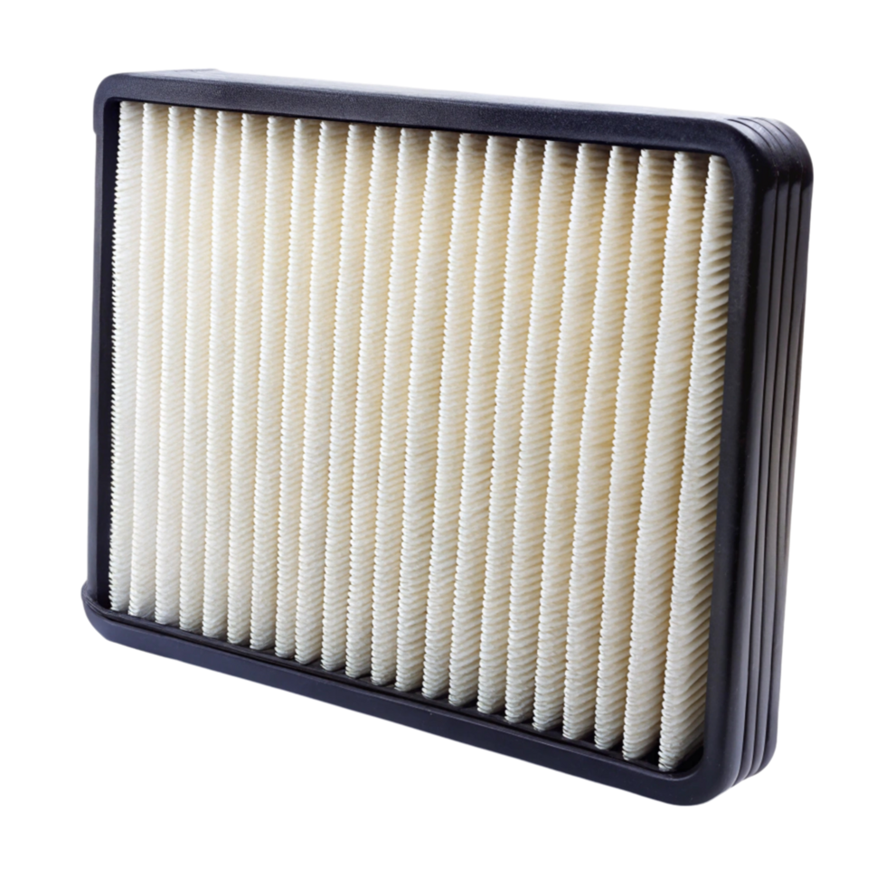 air filter, rectangular design, engineered for optimal airflow and engine protection in vehicles png