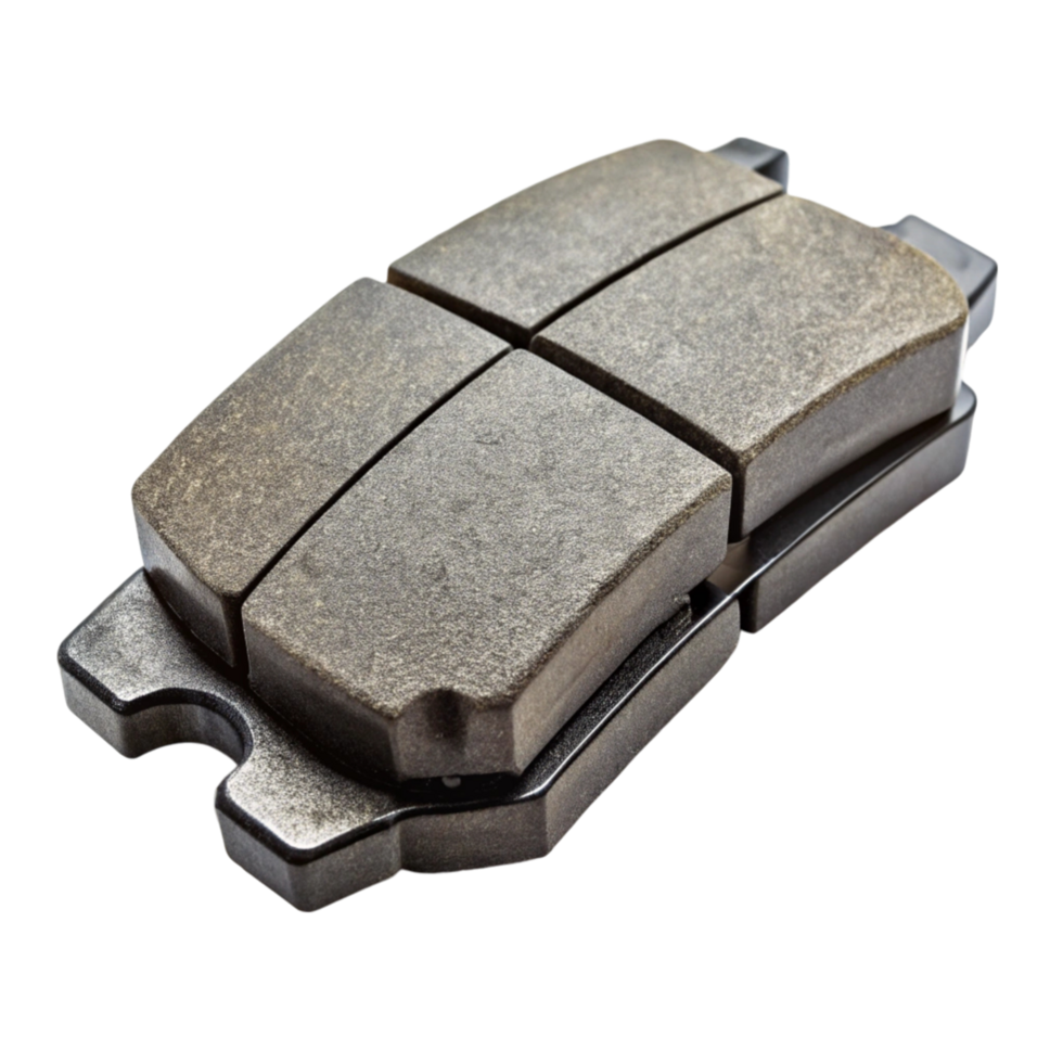 brake pad set on Transparent Background for automotive safety and performance enhancement png