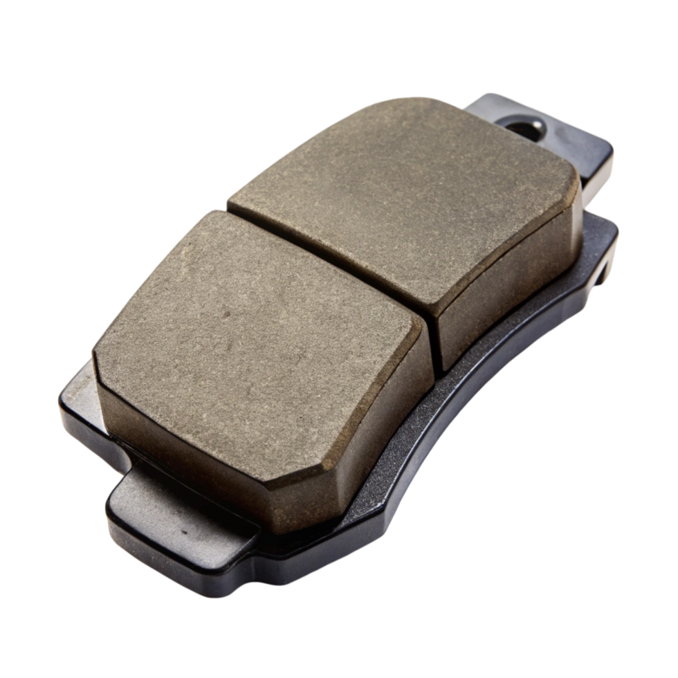 Heavy duty brake pads on clean Transparent Background for efficient and safe vehicle braking system png