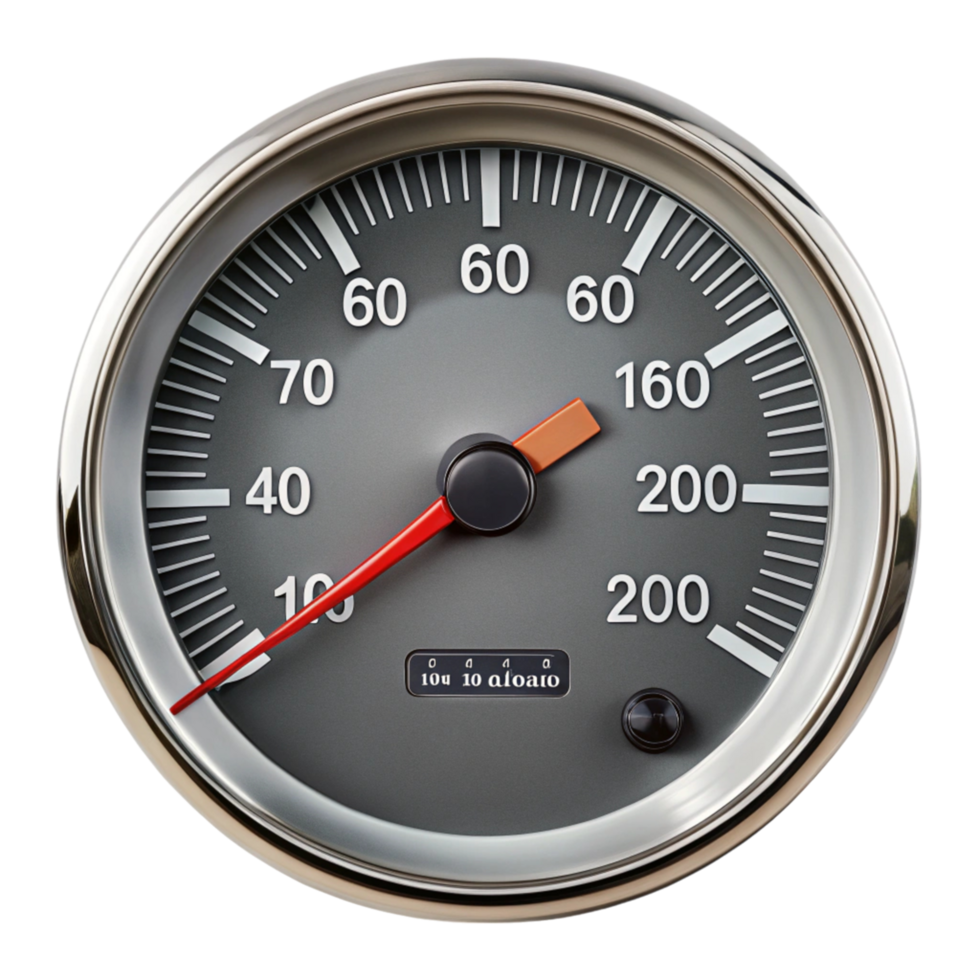 High quality odometer gauge with precise needle indicator ideal for measuring vehicle distance png