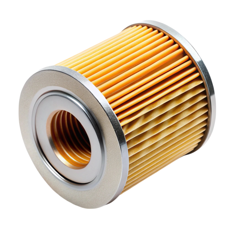 automotive oil filter isolated on Transparent Background ideal for engine maintenance png