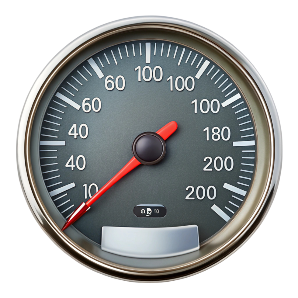 Modern automotive odometer dial perfect for accurate mileage tracking and vehicle monitoring png