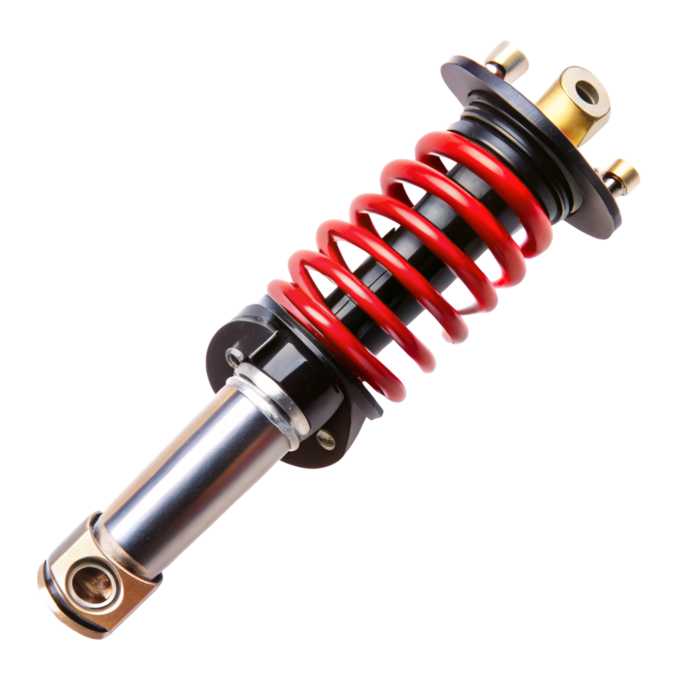 Durable car suspension strut with coil spring ideal for vehicle stability and smooth driving experience png