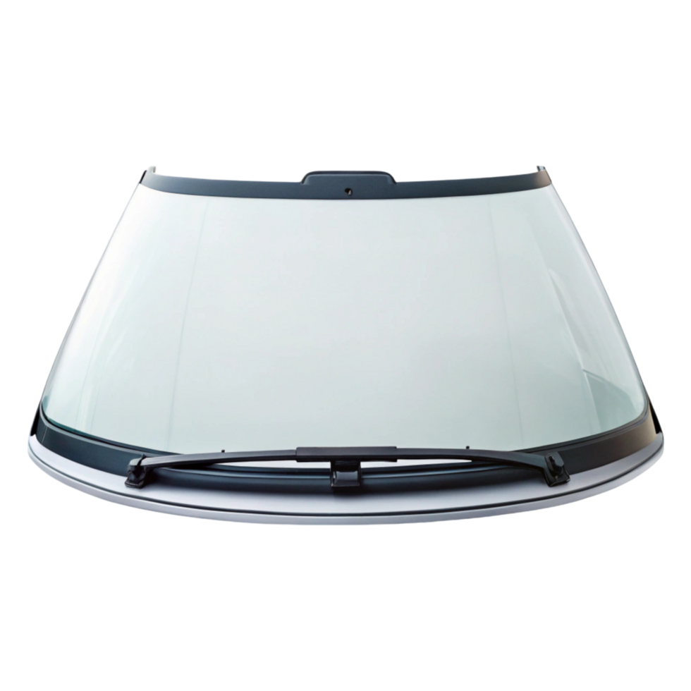 Car windshield with clear glass isolated on Transparent Background ideal for automotive maintenance and replacement png
