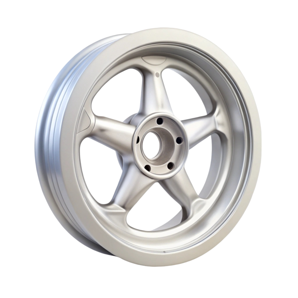 High quality alloy car rim isolated sleek design suitable for vehicle customization and performance enhancement png