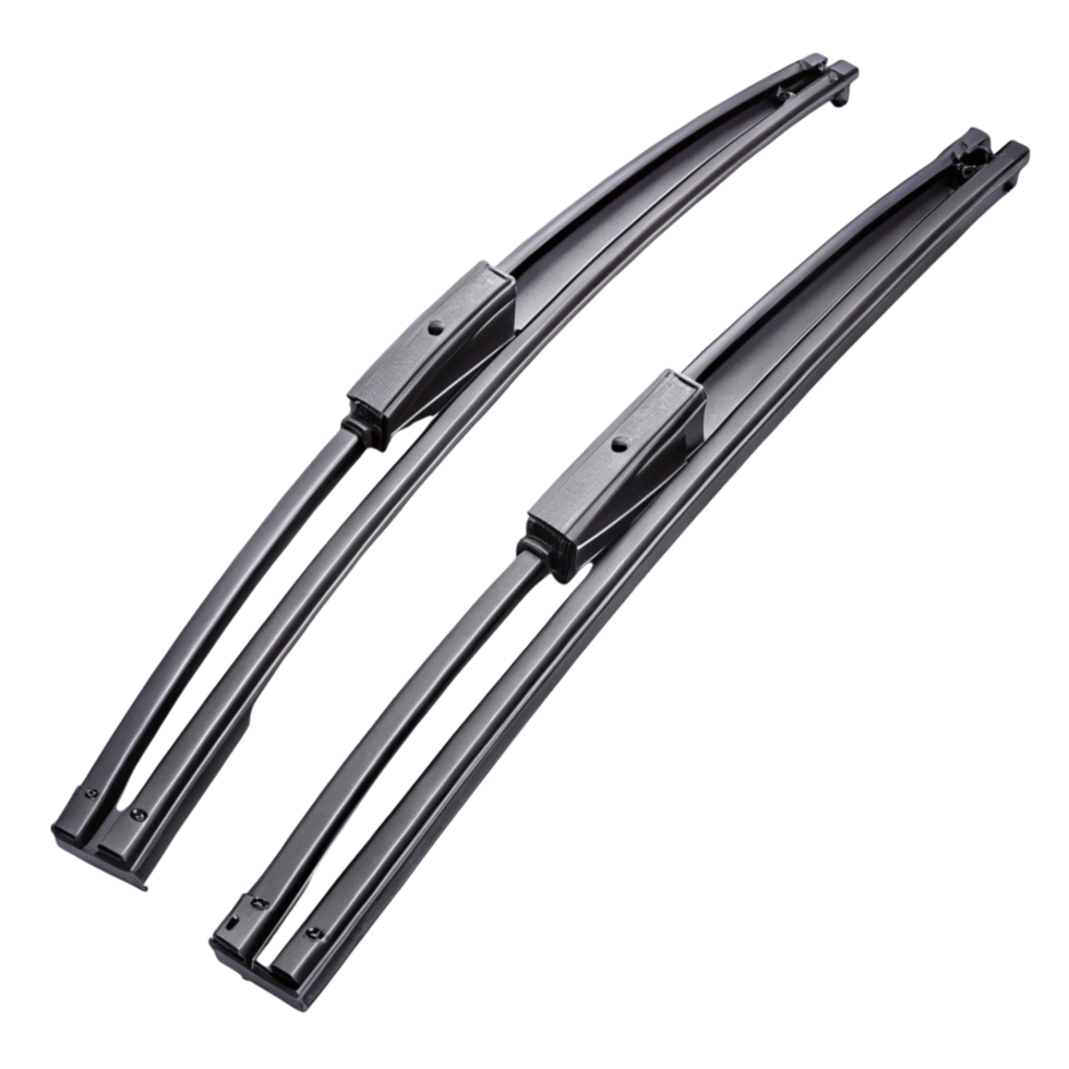 Windshield wipers for car windscreen black rubber blades for efficient water removal and safe driving png