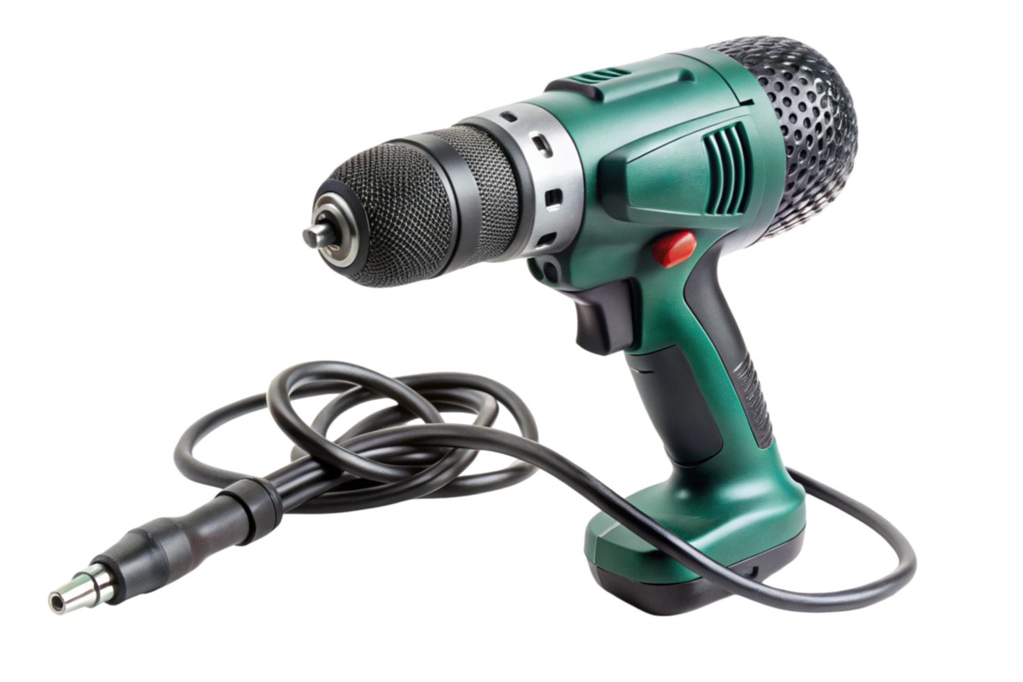 High performance cordless drill with sleek design on white backdrop png