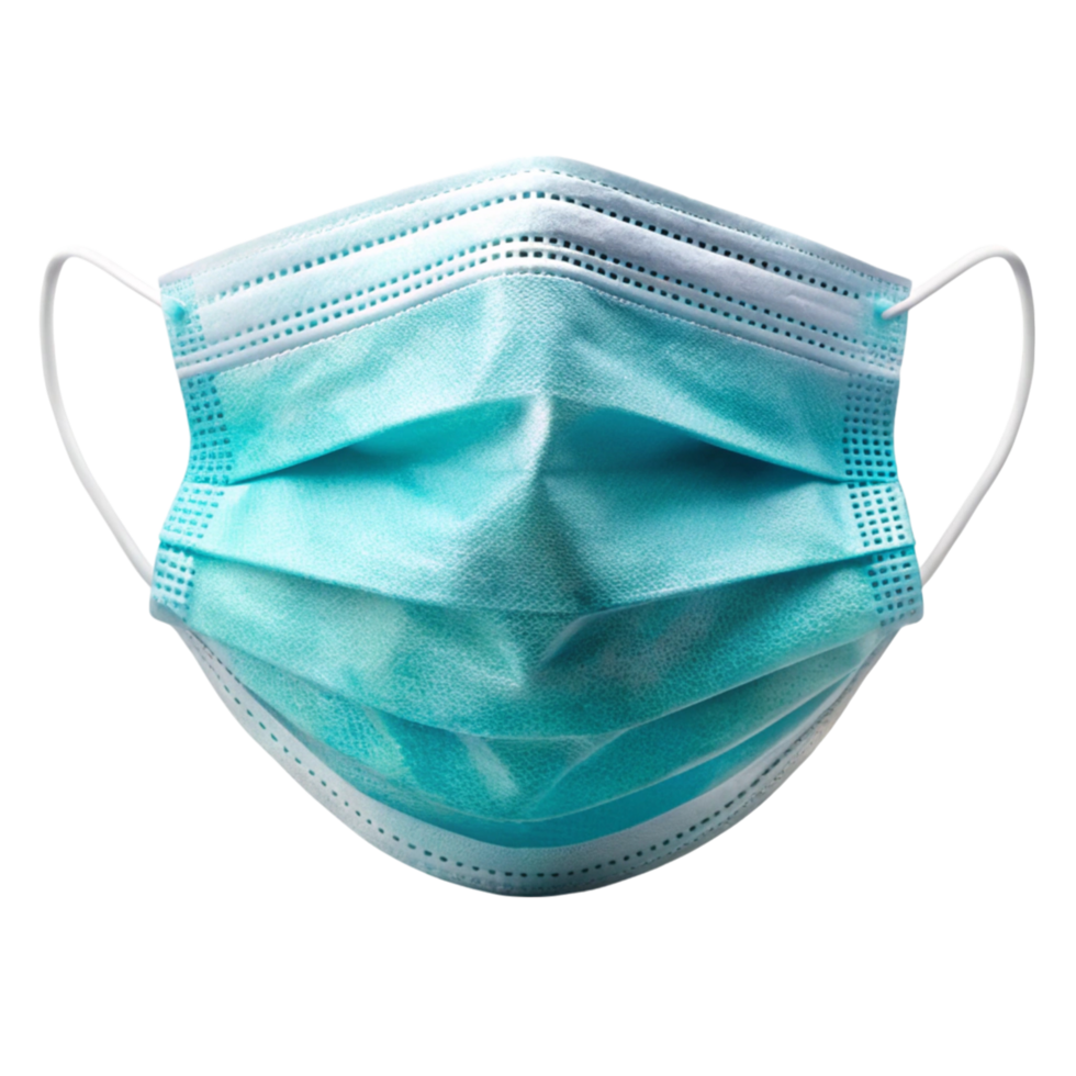 Disposable protective face mask, emphasizing hygiene, health safety, and essential protection against airborne particles png