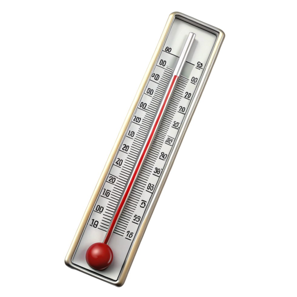 Accurate temperature measurement device displaying clear readings on a sleek, clean design png