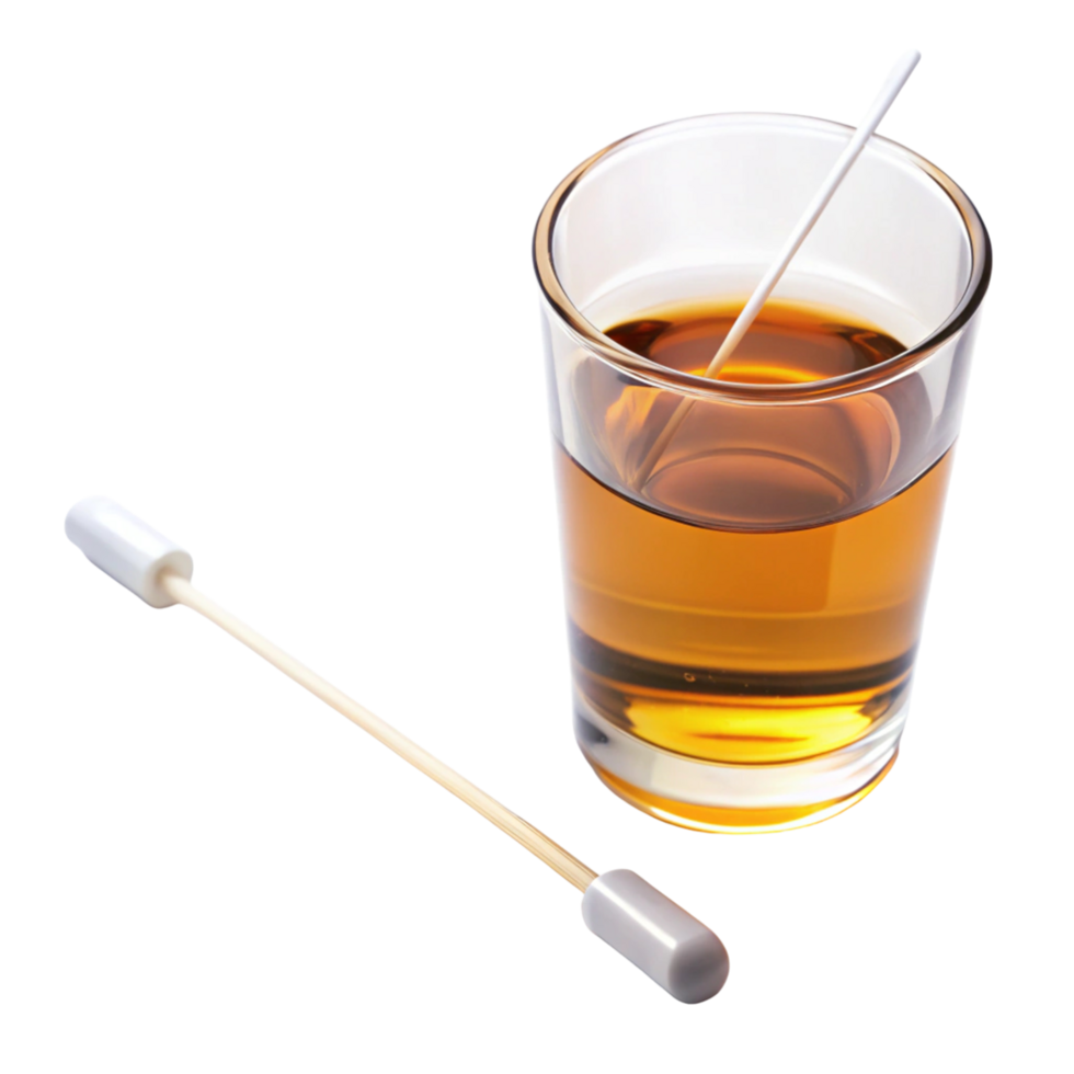 Antiseptic alcohol swab and solution displayed on Transparent Background, ideal for sterilization and hygiene use png