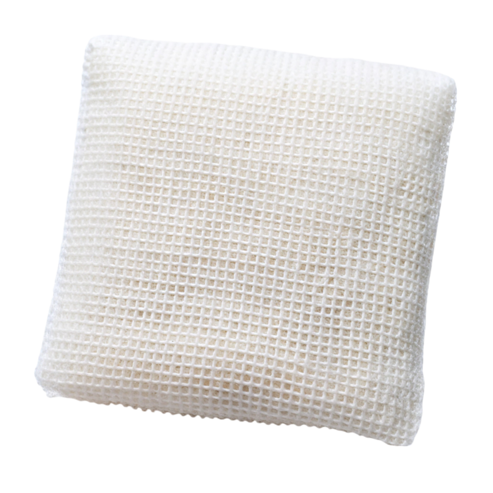 Sterile gauze dressing, isolated on a clean white surface, essential for first aid and medical care png