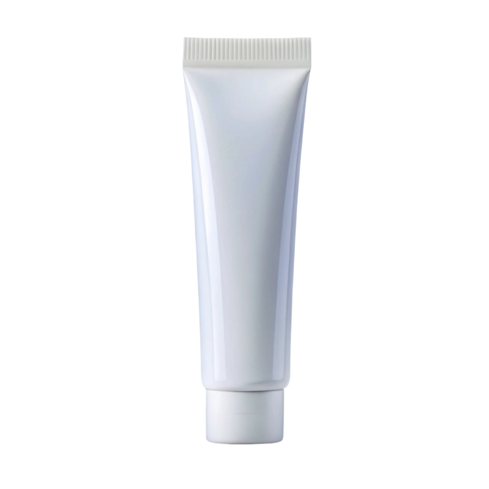 Ointment tube packaging, isolated on white, showcasing minimalistic design for healthcare and cosmetic use png