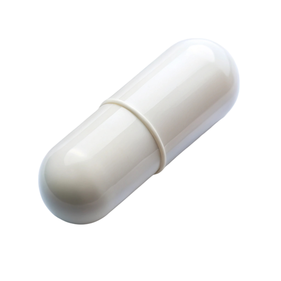 Set of white suppositories, neatly arranged on a reflective background, showcasing healthcare treatment products png