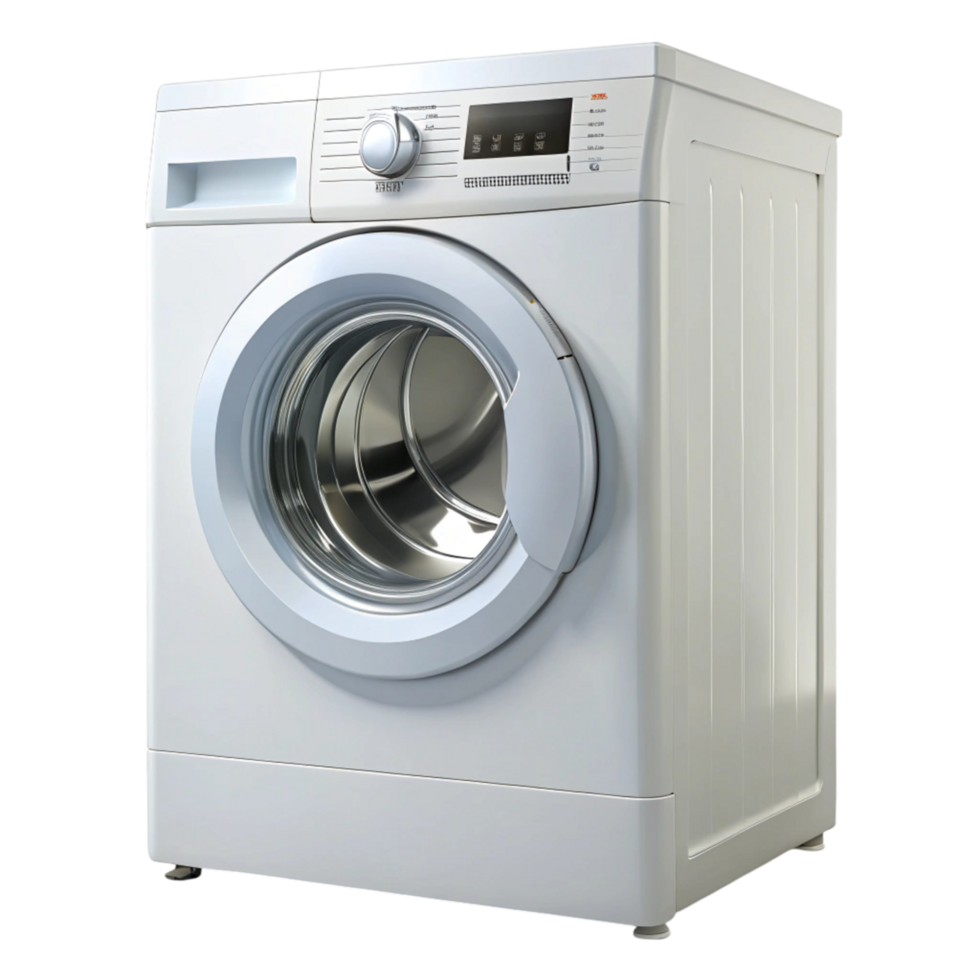 High tech home washing machine with user friendly interface and minimalistic design for efficient cleaning png