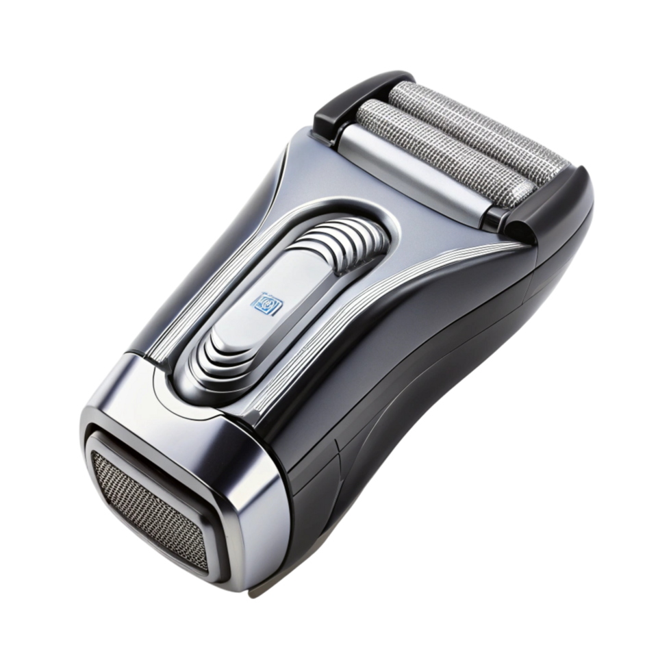 Advanced electric shaver for grooming with rechargeable design, efficient blade system, and comfortable grip handle png