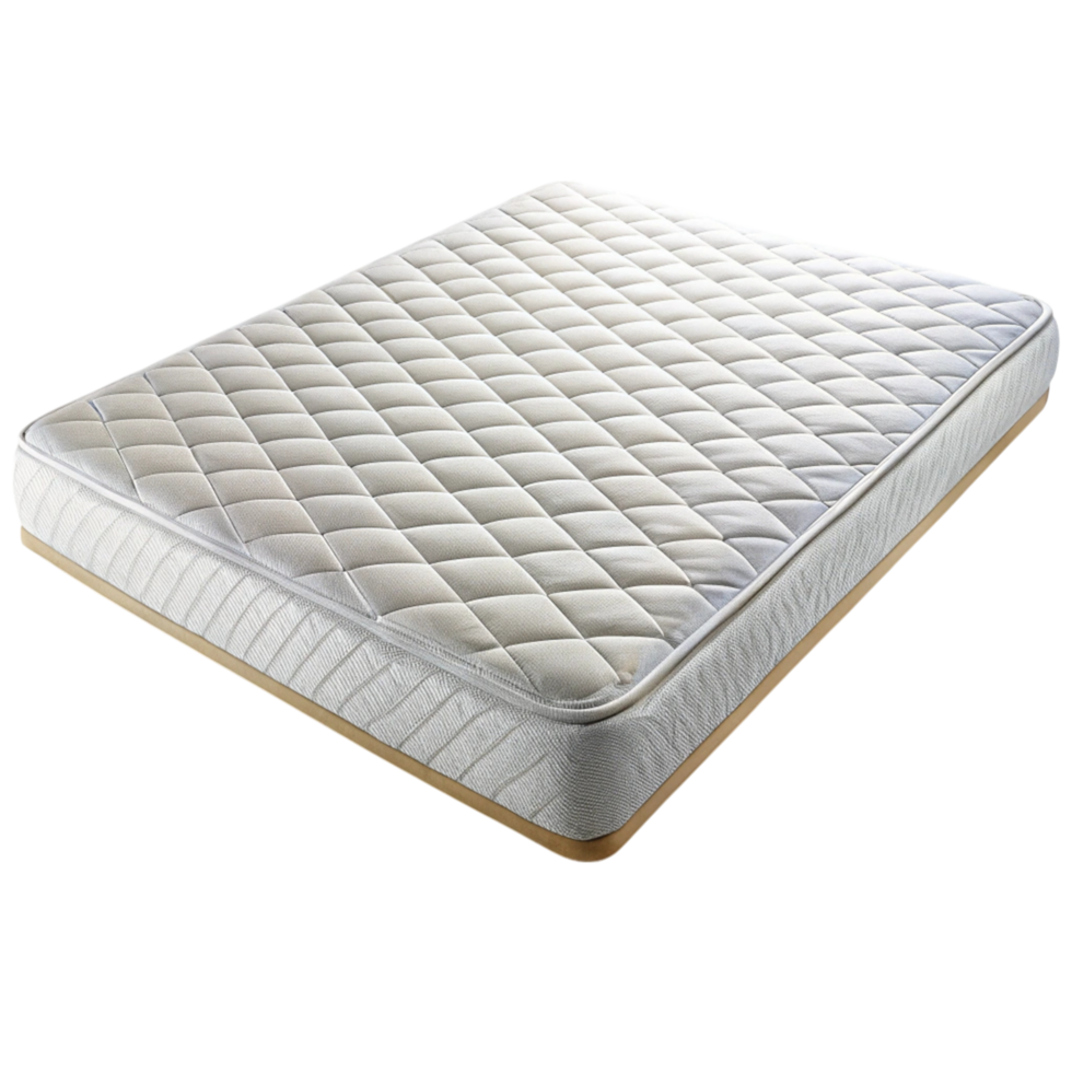 High quality mattress with a soft, quilted surface, providing excellent support and luxury for a good nights rest png
